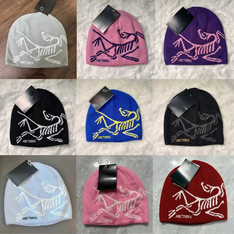 Arcteryx Bird Head Toque Y2K Classic Unisex Winter Beanie Multi-Color Variant Grid | Breathable Wool Blend Thermal Knit Cap | Frozen Legacy Climbing Skiing Snowboarding Outdoor Wear