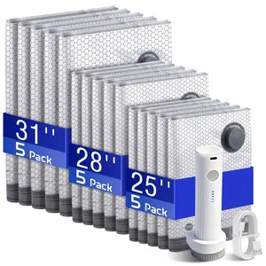 【Travel essentials】Vacuum Bags for Travel with Rechargeable air Pump, Portable Travel Vacuum Storage Bags,9/15 Pack Carry-on Size Compression Packing Bags for Luggage and Suitcase, Space Saver for Clothes and Clothing Travel Cordless Travel Vacuum Bag Set