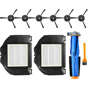 Replacement Parts Set Compatible with Shark Matrix Robot Vacuum RV2310 RV2310AE AV2310 AV2310AE RV2300 RV2300S RV2320S UR2350AE HEPA Filter Main Brush Side Brushes