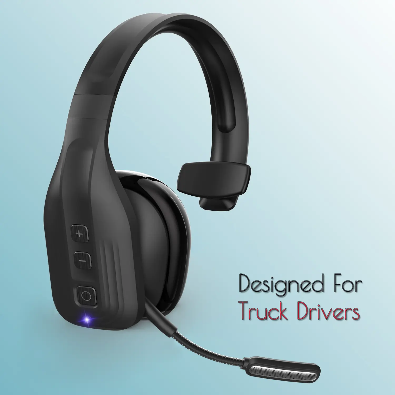 DH29 Noise Cancelling Wireless Over-Ear Bluetooth Headset - Mic, Volume Control, Audios for Professional PC & Laptop Users (Wireless Earphones Headphones)