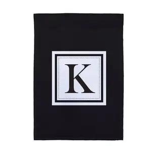 Personalized Initial Garden Flag Pattern K