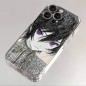 luxury comic Code Geass Clear Soft Case protection for iPhone 17 16 15 13 12 11 14 Pro Max 16 Plus Coque