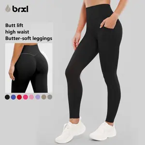 BRXL Women's High-Waist 25-Inch Yoga Pants - Butter-Soft Leggings with Hip-Sculpting Design #Parati #FitnessWorkout #OutdoorFun #HolidayWarm-Up -1