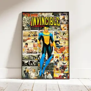 Invincible Poster, Superhero Wall Art, Comic Book Decor, Omni-Man Artwork, Anime Hero Print, Home Decor