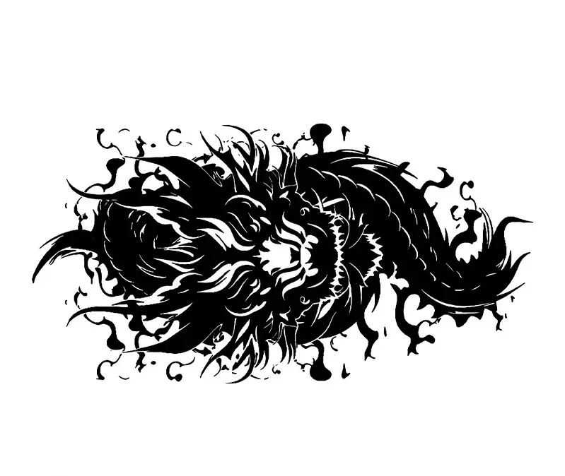 Xoriginal Dragon Tattoo Sticker – Bold Herbal Ink Design, Waterproof, No-Pain, Long-Lasting & Ultra-Realistic Body Art
