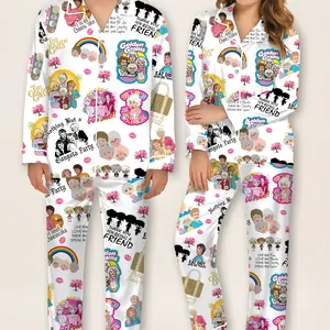 Golden Girls Pajamas Set For Women And Kids, Funny Retro Sleepwear , 80s TV Show Loungewear, Friendship PJs, Vintage Cartoon Nightwear Gift