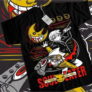 Soul Eater T-Shirt S-4XL Death the Kid Japanese Anime Manga Black Star Shirt T-Shirt S-4XL Unisex T-Shirts, Sweatshirts and Hoodies
