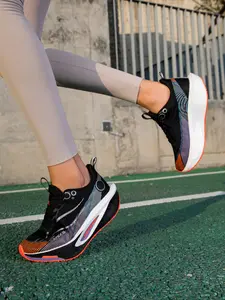 Unisex Colorblock Athletic Running Shoes, Carbon Board Cushioning, Multiple Colors Available, Lightweight Design, Ideal for Runners