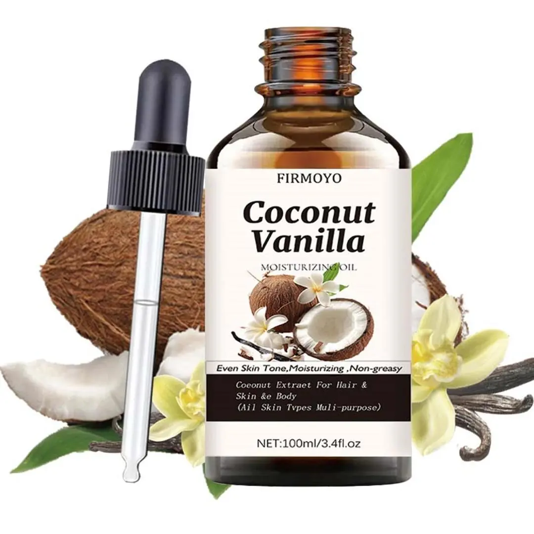 Firmoyo Coconut Vanilla Essential Oil Blend, Scented Oils, Aromatherapy, Calming Aroma, Alcohol-Free Pure Scent, Long-Lasting Fragrance, Suitable for Sensitive Skin, DIY Skincare