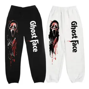 Ghost Face Sweatpants, Horror Sweatpants, Halloween Scary Movie Pants, Scream Killer Costume Vibe