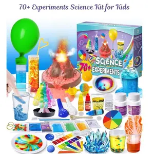 Kids' Science Kit with 70+ Experiments, STEM-Focused Chemistry Set, Safe Materials Educational Learning Toy, Ages 8+, Easter & Birthday Gift for Boys & Girls, Stem Focus