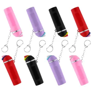 8 sets of Korean-style mini water bottle keychains, lightweight and compact cup keychains, everyday accessories, ladies' and girls' kitchen lip balm storage boxes