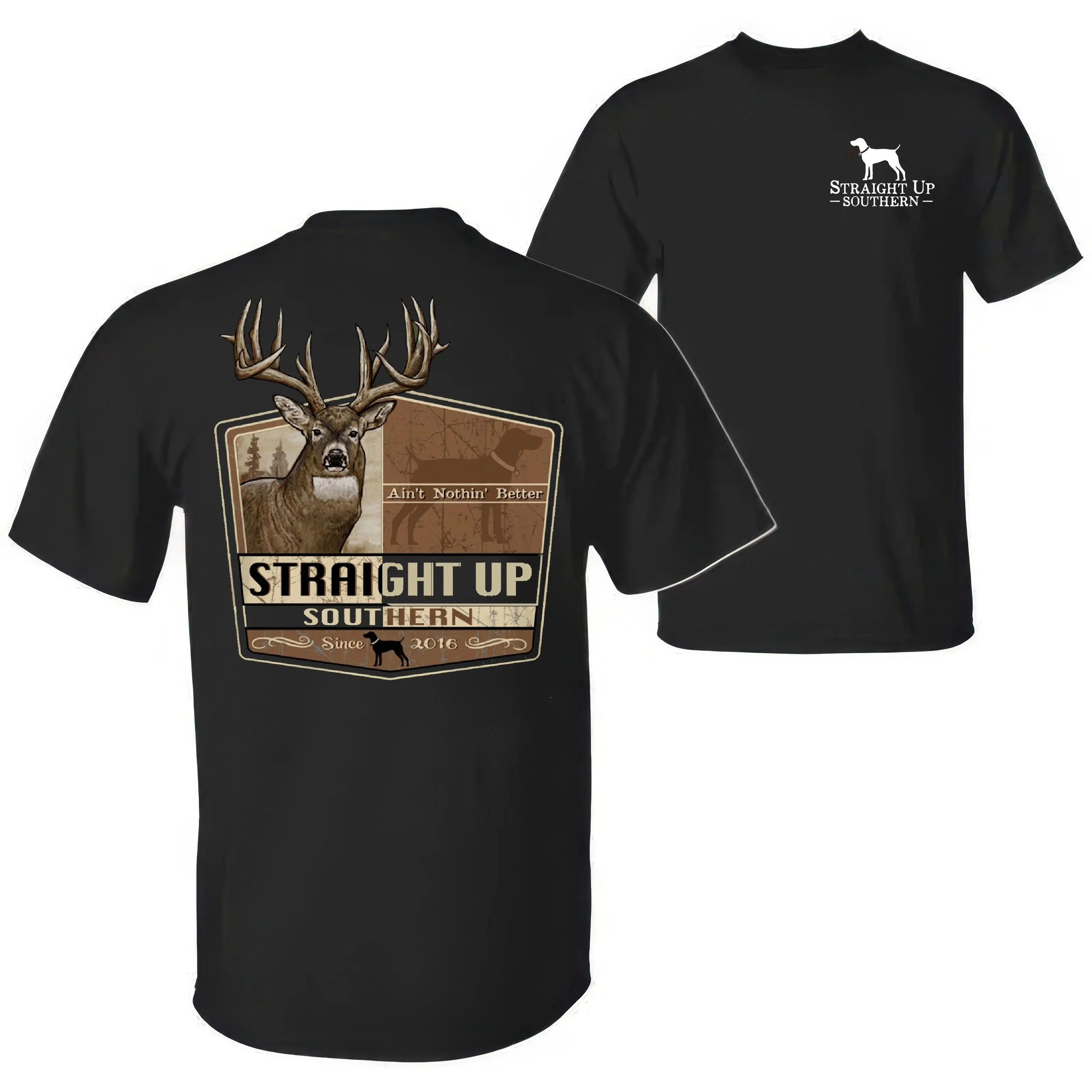 Deer Hunting Graphic Tee Straight Up Southern Shirt, Buck Outdoor Hunting Shirt, Country Lifestyle T-Shirt Hoodie Sweatshirt