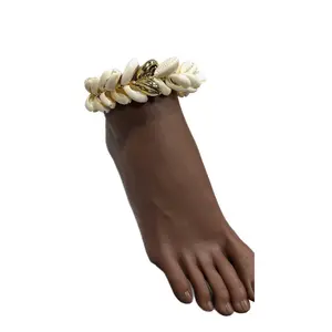 Cowry Cluster Bracelet/anklet - Elegant Design with Cowry Beads, Ideal for Fashion and Personal Style