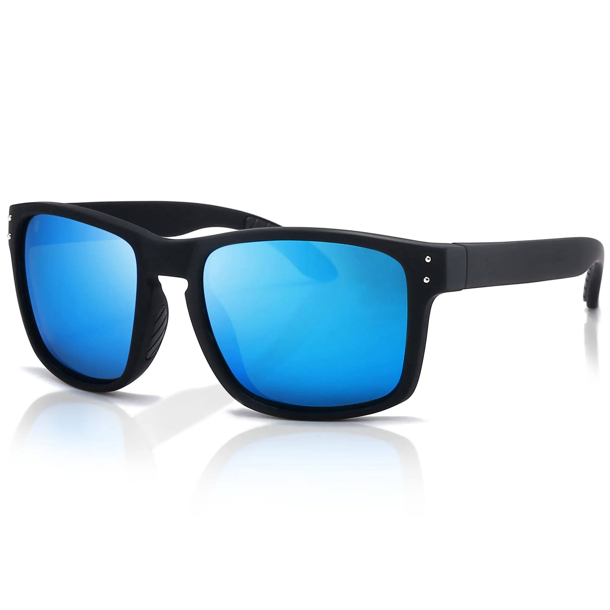 SUNGAIT Unisex Retro Square Sunglasses for Men Women-Polarized UV400 lens Sports Sun glasses for Driving Fishing Cycling Golf Beach Outdoor  SGT806