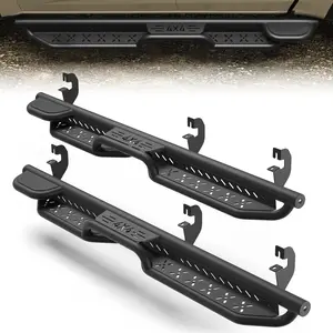 Running Boards for 2015-2026 Chevy Colorado Crew Cab, Two-Raised Step Design, Heavy-Duty Carbon Steel Nerf Bars, 2PCS