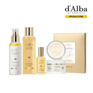 [OFFICIAL d'Alba] [Set] 5 Step Glow Mode On (Day & Night Care) l  l Even Out Skin & Reduce Dark Spots l Simplify Your Skincare with All-In-One Vitamin Routine l Spray Serum + Toner + Serum + Cream + Hydrogel Mask