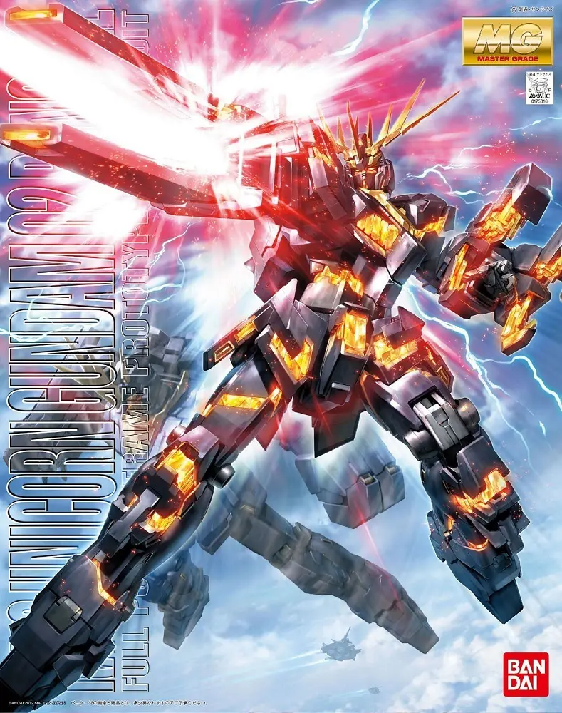 Bandai Hobby RX-0 Unicorn Gundam 02 Banshee MG 1/100 Scale Model Kit