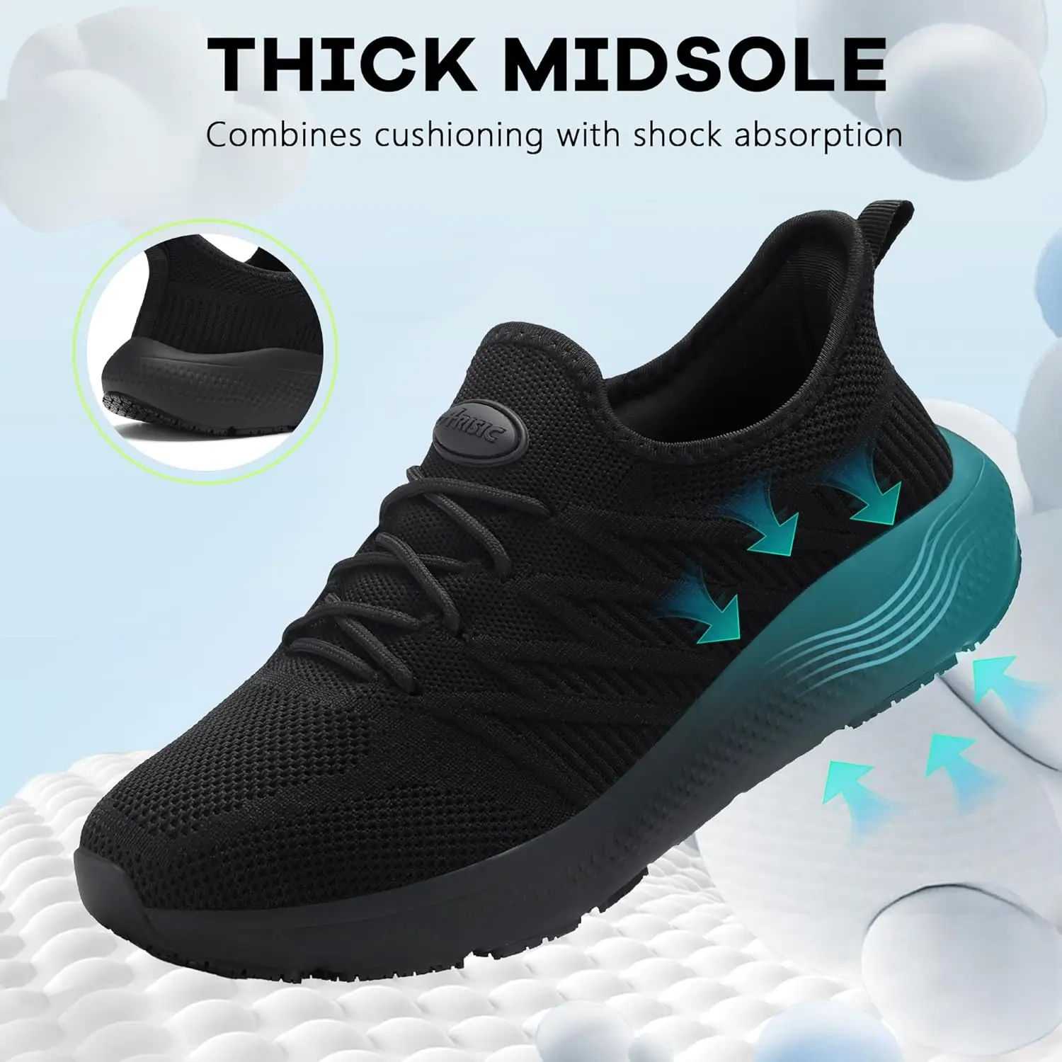 Women's Slip On Walking Shoes Running Comfortable Tennis Breathable Non Slip Athletic Gym Workout Cross Training Fashion Sneakers