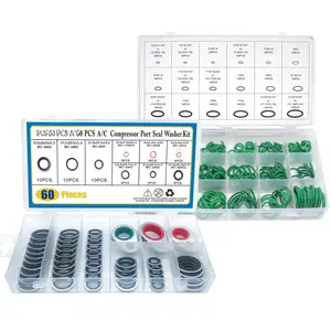 60 count 9 Sizes Gasket Air Conditioning System Seal Kit, 270 count 18 Sizes A/C O Ring Seals Rubber O-Rings