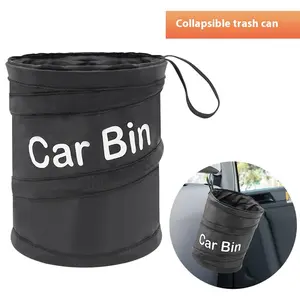 Car Trash Can Car Storage Bin Spiral Bucket Foldable Garbage Container, Car Organizer, Compact Design for Vehicle Interior Organization & Convenience, Car Storage Organizers