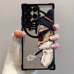 Phone Case Featuring Kame Sennin from Dragon Martial Arts Anime, Designed to Fit Models Samsung Galaxy S25 S24 S23 S22 FE Ultra Plus 4G 5G, Offering Shockproof Protection with a Transparent Soft Back