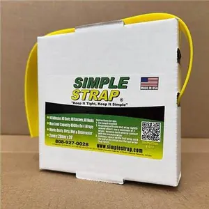 Simple Strap 50' Box.  1" wide by 2mm thick. 400lbs max load capacity with 4 wraps.