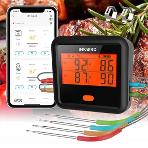 INKBIRD Wireless Thermometer, Bluetooth Meat Thermometer, Suitable for Grilling, Frying, Deep Frying, with APP Timer, Kitchen Utensils Gadgets Cooking Food Measuring tiktokshopspringglowup