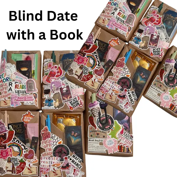 Mega Large, Mystery Blind Date with a Book Box - Dark Romance, Thriller, Romantasy, Small-Town Romance Books for Entertainment Enthusiasts