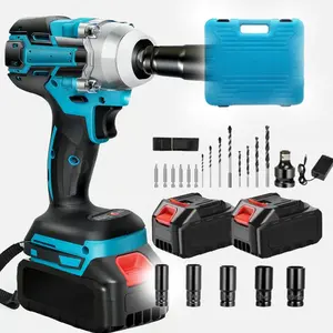 High Torque Impact Gun for Car Lug Nuts | Auto-Stop Mode Prevents Nut Drop | Over-Current & Over-Voltage Protection | Heat-Treated Iron Shaft & Dust-Proof Housing
