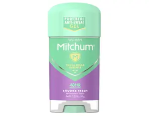 Mitchum Gel Anti-Perspirant Deodorant, Triple Odor Defense for Women, Shower Fresh, 2.25 Oz pack-2