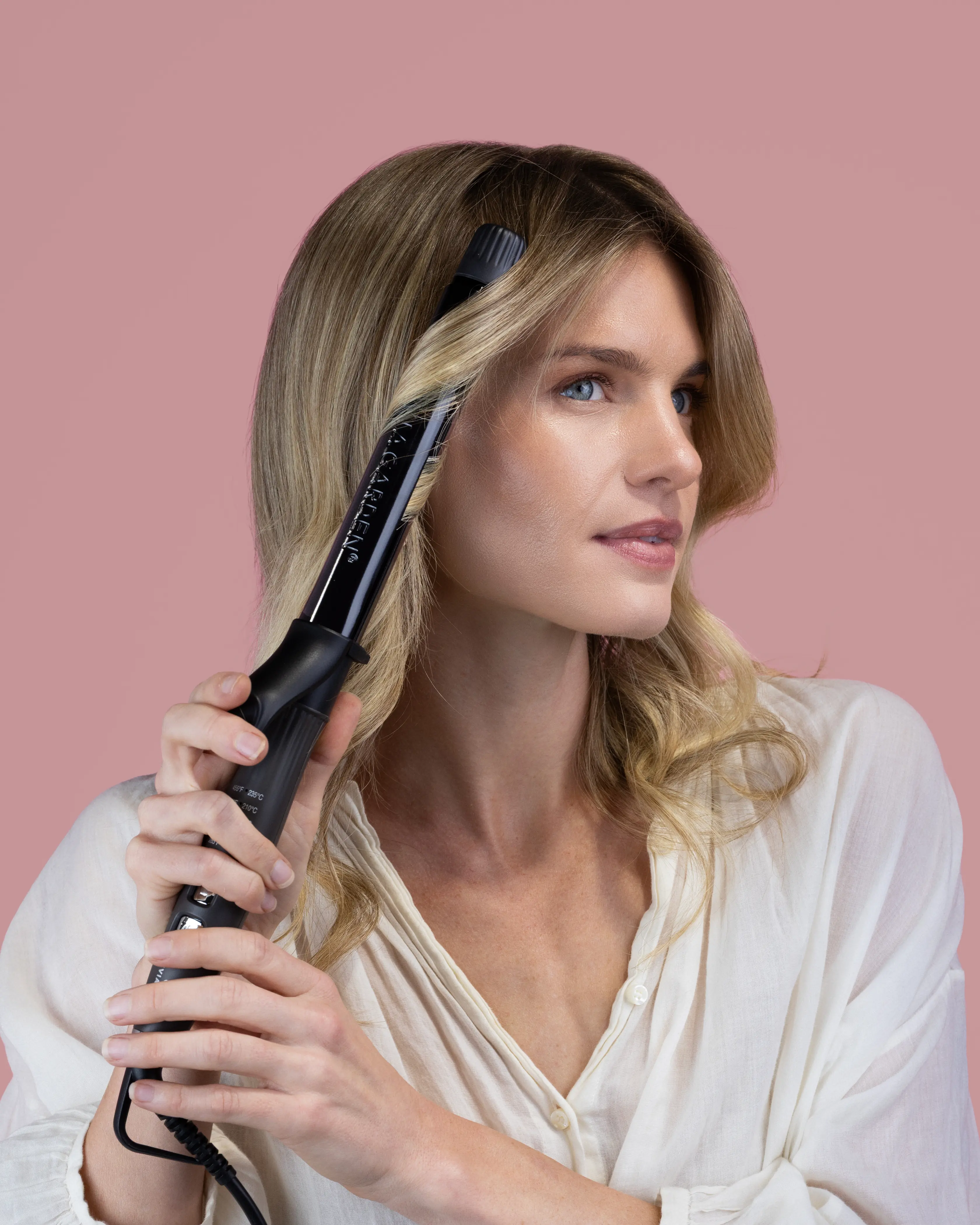 Olivia Garden Titanium + ion Curling Iron with FREE BRUSH