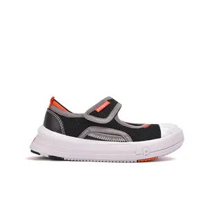 PEDIPED Sun Flex Black Breathable Canvas Slip-Resistant Sole Kids Shoes for Healthy Foot Development Approved by APMA