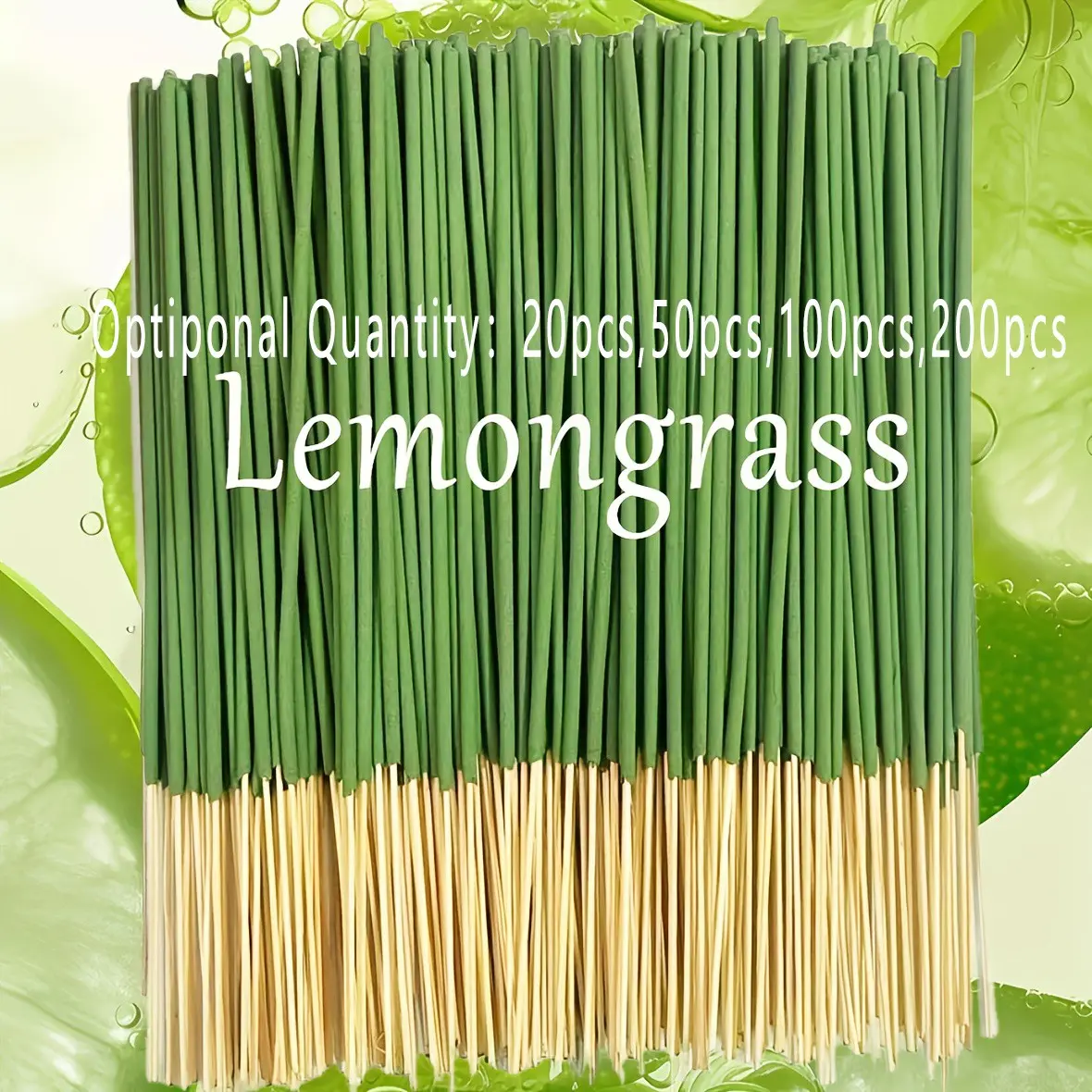 Lemongrass Scented Mosquito Repellent Stick, Insect & Bug Repellent, 45-Minute Burn Time, Summer Fragrance, Home, Camping, Patio, Pool, Outdoor Activities