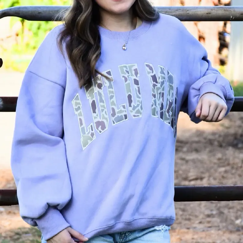Camo Logo Lulu Mac Sweatshirts