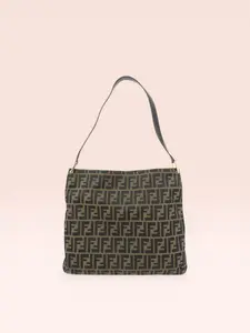 Pre-owned FENDI Canvas Shoulder Bags Zucca Shoulder Bag