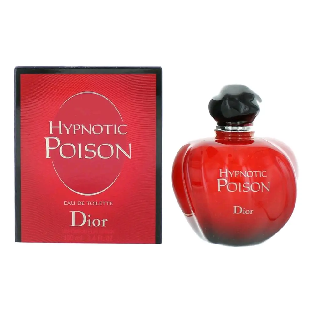 Hypnotic Poison Eau de Toilette Spray for Women, Oriental Vanilla Signature Scent with Almond & Musk Notes, 3.4 oz, Smelling Good