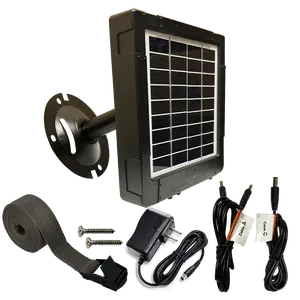 Kill Light REAKTOR Universal Solar Power Pack with 2 Watt Panel 3000 mAh Lithium Battery 12V Output USB Auxiliary Wall Charger and Universal Power Cables