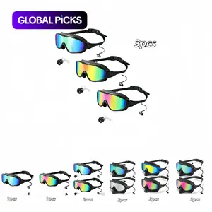 Swimming Goggles Anti-Fog UV Protection, Unisex Youth Non-Leak Swim Glasses, Silicone Frame, Sports Equipment Set