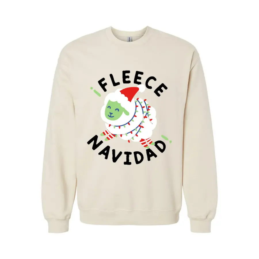 Fleece Navidad Sweatshirt, Feliz Navidad Christmas Sweater, Shirt for Kids and Adult, Perfect Gift for Christmas 2024