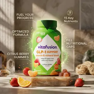 Multivitamin Dietary Supplement for Men & Women, GLP-1 Support Formula with Vitamins & Minerals, 15 Essential Nutrients, Citrus Berry Flavor, 90 Count, 45-Day Supply