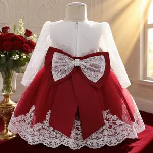 1940 Christmas Dress for Girls Toddler Kids Lace Birthday Clothes Little Girl Princess Wedding Party Gown girl dress
