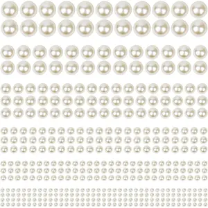1980Pcs Self-Adhesive Pearl Stickers – Multi-Size Pearls for Face, Hair, Nails & Crafts – Makeup Rhinestone Decoration Kit
