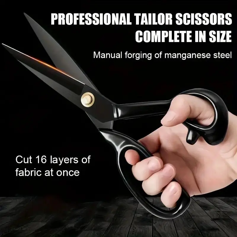 Professional Tailor Scissors, 1 Count Multipurpose Stainless Steel Scissors, Multifunctional Scissors for Cutting Fabric, Leather, Craft, Sewing Tools, Sewing Supplies, Sewing Supplies Crafts