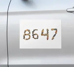 8647 Anti Trump car magnet, Subtle Anti Trump car magnet, Anti-MAGA magnet, Funny Liberal magnet Gift, Pro-Democrat 8647, resist