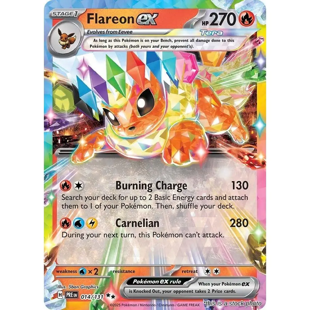 Flareon ex - 014/131 Pokemon SV: Prismatic Evolutions Double Rare