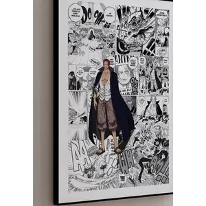 Manga Poster - "Red-Haired" Shanks - Curated Manga Panels - Digital Print