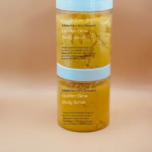Golden Glow Body Scrub - Exfoliating Scrub for Body Care - Cosmetic Turmeric Skin Repair Gentle Nourishing Skin Care