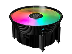 Cooler Master A71C ARGB CPU Air Cooler for AMD Ryzen, Anodized Black Aluminum Fins, Copper Insert Base, MF120 120m, Addressable RGB Lighting