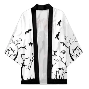 Itachi Akatsuki Kimono Jacket Ukiyo-e Kimono Cloak Loose Three-quarter Sleeve Cardigan Haori